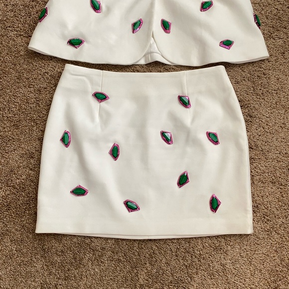 L’ATISTE | 2-Piece Bejeweled Skirt Set - Picture 4 of 13